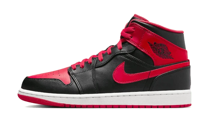AIR JORDAN 1 MID ĐEN/ĐỎ - Đen/Đỏ lửa/Trắng - Xem 1
