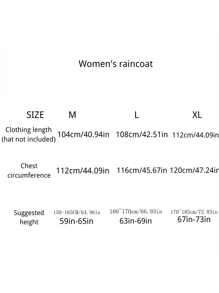 Korean Coat Type Raincoat Women Waterproof Adult Rainproof Windproof Long Sleeve Riding Sweet Girls