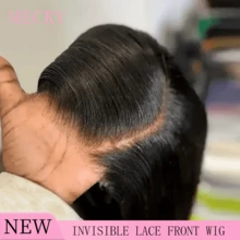 MECRY 200% 密度高光 13x4 高清蕾丝前发真人前发假发女士 P4/27 骨直发无胶透明雷米蕾丝前发假发 28 30 32 英寸蕾丝闭合假发预拔彩色假发混合发 - 自然色&黑色系 - 查看 2