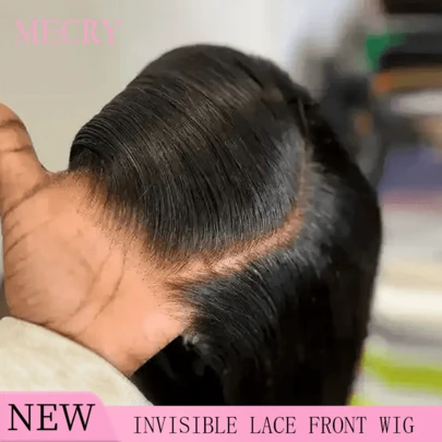 MECRY 200% 密度高光 13x4 高清蕾丝前发真人前发假发女士 P4/27 骨直发无胶透明雷米蕾丝前发假发 28 30 32 英寸蕾丝闭合假发预拔彩色假发混合发