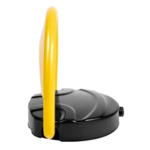 Eatssode Barriera di parcheggio, barriera di parcheggio pieghevole con telecomando, barriera di parcheggio privata elettronica con strisce riflettenti e funzione di allarme - Giallo - Visualizzare 11