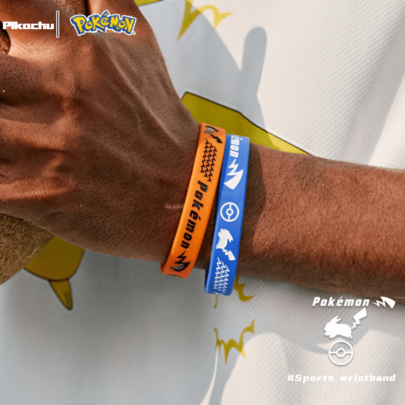 Luminous Colorful Anime Classic Pikachu Silicone Embossed Print Sports Bracelet, Cartoon Pokémon Decorative Wristband, Perfect Gift For Men/Women/Family/Friends/Classmates/Party