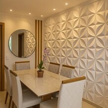 Kit 100 3D Wall Covering Panels 25x25 Cm - 花瓣 - 查看 4