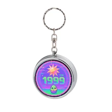 1 pièce de cendrier portable compact, cendrier de poche, en métal, convient comme cadeau pour la famille ou les amis, peut également être utilisé comme mini boîte de rangement personnel