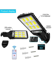 CcRetro 4 Pack Lámpara Solar Exterior,Luces Solares Jardin para Interior y Extrior, Reflector LED Exterior Solar,Focos Solares con Sensor,Solar Luz de Pared,IP65
