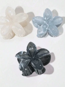 3/2/1个装大号亚克力渐变花朵发爪夹，简约优雅设计，适合盘发、休闲或旅行佩戴，花朵发爪，女士，美发工具，美容配饰，卷发女士，秋季，旅行，美发工具，女士配饰，秋季，女士，美发工具，小物件，美容配饰，礼物，旅行，送给女士的礼物，女士，成人，成人，女士配饰，圣诞礼物，成人礼发饰，女士礼物创意，女士美容礼物，沙滩发夹 - 彩色 - 查看 6