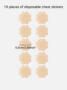 Mango-Shaped Silicone Adhesive Bra, Strapless Invisible Push-Up Bra, Detachable Transparent Straps, Essential For Wedding Dress, Evening Gown And Low-Cut Tank Top, Strong Lift And Anti-Sagging, Soft And Reusable, Sexy Wedding Party Essential, Breathable And Gentle For Sensitive Skin, Natural Invisible And Seamless - Multicolor - View 13