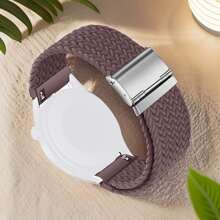 20mm Quick Release Sport Loop Band Compatible With Samsung Galaxy Watch 7 6 5 4 Band 40mm 44mm/Watch 5 Pro 45mm/Galaxy Watch 4 6 Classic Band 42mm 46mm 43mm 47mm/Watch 3 41mm/Active 2 Band,Compatible With Garmin Vivoactive 5/Active5/Venu/Venu Sq/Forerunner245/645 Watch Band,Compatible With Amazfit GTR Mini/Bip3 Pro/GTS4 Mini/Pop Pro Watch Band,Nylon Braided Strap Women Men