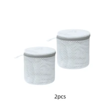 3 Pcs/2 Pcs/1 Pc Durable Honeycomb Bra Laundry Bag, With Zipper, Delicate Intimate Care, Round/Square Wash Organizer Bag, Suitable For Daily Home, Travel Usage, Portable