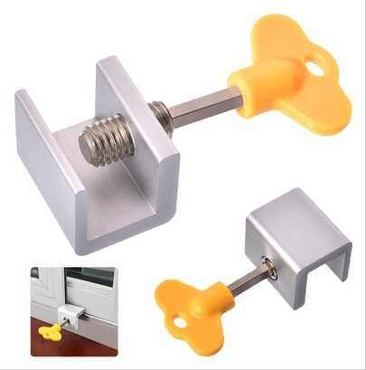 Kit 2 Travas Para Porta Janela Correr Segurança Infantil