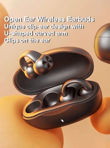 GENAI Écouteurs True sans fil Genai, écouteurs à conduction osseuse à oreille ouverte, écouteurs stéréo portables à oreille ouverte OWS, écouteurs pour l'entraînement étanches IPX 5, transmission stable, endurance longue de 48 heures, écouteurs avec longue veille