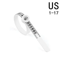 Ring Sizer Measure With Magnifier Finger Gauge Genuine Tester Finger Coil Ring Sizing Tool UK/US/EU/KOR Size Measure Ring Sizer