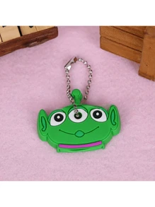 Disney 1 Disney Stitch Key Chain, Cartoon-Style Key Cap, Portable Key Chain Accessory, Protective Key Case Car Accessories Bag Charm School