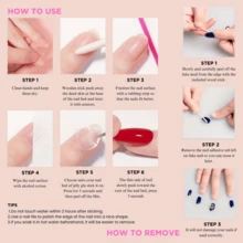 Love Scratch 10PCs 'Trick Faces' Handmade Press-On Nails - L - View 8