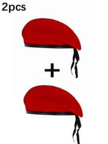 BREITER 1 件装男士可调节羊毛贝雷帽军帽户外防晒休闲帽 - 綠色 - 查看 15