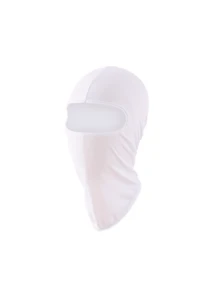 1 pièce, Masque de cyclisme outdoor pour hommes printemps et été 2025, masque facial noir complet, tissu élastique, respirant, anti-poussière, séchage rapide, convient pour la moto