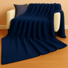 Blanket Duvet Quilt And Blanket Double Queen Size Double Sided Blanket And Sherpa Sheepskin - Blue Blanket - View 1