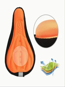1pc Ergonomic 3D Gel Bicycle Seat Cushion - Super Soft, Thick & Comfortable Silicone Pad, Suitable For Mountain And Road Bikes, Breathable Design With Easy Install Drawstring, Non-Slip - Available In Black, Blue, Red, For Pressure Relief & Enhanced Outdoor Cycling Experience | Ergonomic Bike Seat | Random Color Bike Seat With Pad