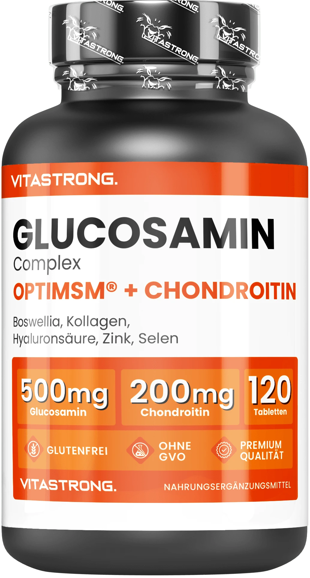 Vitastrong Glucosamine Chondroitin With MSM, Glucosamine Complex MSM Supplement, Bones, Joints, Cartilage, Premium Quality