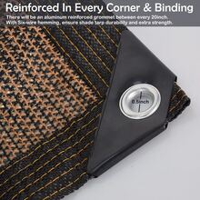 Sun Shade Cloth Privacy Screen With Grommets Balcony Fence Patio Garden Pergola, Pergola Cover Canopy Sun Shelter - 棕色 - 查看 5