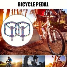 1 Pair Colorful Personalized Universal High-Grade Easy-Install Bicycle Pedals - one-size - View 4