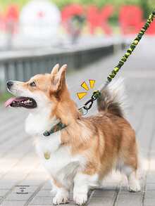 1PC Retractable Dog Leash, Comfortable And Colorful - Heavy Duty No Pull Training Leash With Padded Handle For Medium & Large Dogs - Improved Dog Comfort - 5FT/3.5FT - Multicolor - View 5