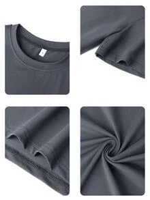 女士夏季新款简约标语印花休闲度假风宽松百搭圆领杏色短袖T恤，时尚日常上衣，适合日常度假穿着