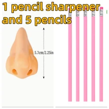 3pcs Unique Nose Shaped Pencil Sharpeners, Cute And Attention-Grabbing, Quirky Yet Fun Solution For Sharpening Pencils, Add A Touch Of Lightness And Humor To Tense Study Or Work Environment, Suitable For Students, Artists, Writers, Architects, Random Color & Style Back To School