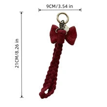 New Clay Rhinestone Pendant Bag Charms, Personalized Bow Cross Heart Lip Pattern Backpack Hanging Ornaments For Women
