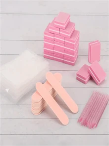 5/10/20 Pieces Of Disposable Nail Art Set: Mini Nail File, Sanding Board, Adhesive - No Formaldehyde, Minimalist, Daily Casual, For Work, Vacation, Outdoors, Makeup. - Picture Color - View 6