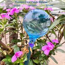 16 Pack Plant Watering Globes, Automatic Plastic Watering Globes, Water Bulbs For Garden Plants, For Indoor And Outdoor Plants, Flowers, Garden Watering Devices (Small, Blue-Gray) - 藍灰色 - 查看 3