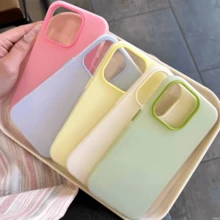 Light Blue Solid Color Material Fashion Phone Case 1 Set Jelly Color Summer Theme Phone Case Highly Protective, Fashionable & Stylish Compatible With Various Phone Models Ideal For Summer Fashion Enthusiasts Compatible With Iphone 16/7/8/11/12/13/14/15/X/XR/Xs/Plus/Pro/Pro Max/SE2/16E, Waterproof, Shockproof, Anti-Fall, Anti-Scratch Spring Gift - Blue - View 12