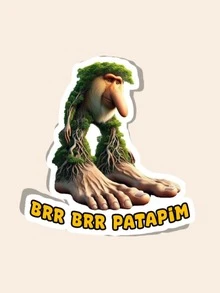 1 pieza Brr Brr Patapin (Sopa de cerebro italiana) Animales italianos de IA, Pegatina Patapim, Pegatina de meme divertida, Pegatina de vinilo para botella de agua, Pegatina para Kindle, Pegatina para teléfono, Pegatinas para libros - Multicolor - Ver 8