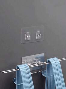 Ersatzduschkopfhaken mit Schraubgewinde, selbstklebend, Badezimmer Duschablage, Seifenschalenaufhängehaken ohne Bohren - Verschiedenfarbig - Übersicht 7