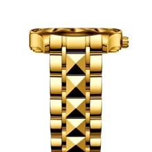 La marca YALALUSI es un reloj de cuarzo elegante para mujer - Caja redonda exquisita, adorno de strass, pantalla analógica digital luminosa, cierre de mariposa, función de calendario, adecuado para el trabajo, salir, enviar a miembros de la familia, primera opción de regalo para amigos