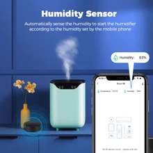 Tuya WLAN IR-Fernbedienung mit Temperatur- und Luftfeuchtigkeitsüberwachung, für Klimaanlage, TV, Smart Home, Infrarot-Universalfernbedienung für Alexa/Startseite