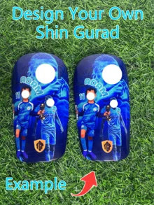 Custom Symmetrical Personalized Ceramic Shin Guards, Football Gift, Adult Shin Guards