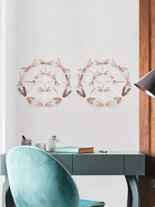 12/24Pcs(12Pcs/Pack) 3D Wall Sticker Dragonfly Party Decoration Festival Supplies Arched Door Decorations DIY Home Room Wedding Decor Table Centerpieces Accessories Valentine's Day Mother's Day 12 Themes For 12 Festival