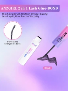 ISEEN 3pcs/2pcs/1pc Eyelash Glue And Sealant, 5ml Glue, 5ml Sealant, Strong Eyelash Adhesive, 2-In-1 Eyelash Glue And Sealant, Long-Lasting Eyelash Glue, All-Day Wear, 2-In-1 Eyelash Glue And Sealant, Suitable For DIY Eyelash Extension - Black - View 9