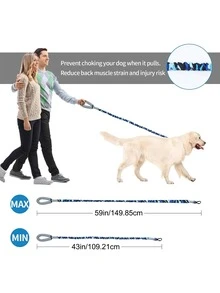 1PC Retractable Dog Leash, Comfortable And Colorful - Heavy Duty No Pull Training Leash With Padded Handle For Medium & Large Dogs - Improved Dog Comfort - 5FT/3.5FT - Multicolor - View 4