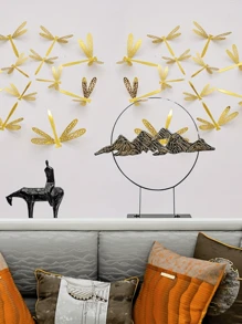 12/24Pcs(12Pcs/Pack) 3D Wall Sticker Dragonfly Party Decoration Festival Supplies Arched Door Decorations DIY Home Room Wedding Decor Table Centerpieces Accessories Valentine's Day Mother's Day 12 Themes For 12 Festival
