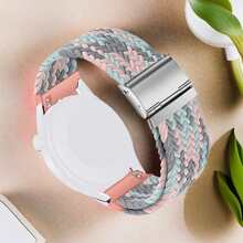 20mm Quick Release Sport Loop Band Compatible With Samsung Galaxy Watch 7 6 5 4 Band 40mm 44mm/Watch 5 Pro 45mm/Galaxy Watch 4 6 Classic Band 42mm 46mm 43mm 47mm/Watch 3 41mm/Active 2 Band,Compatible With Garmin Vivoactive 5/Active5/Venu/Venu Sq/Forerunner245/645 Watch Band,Compatible With Amazfit GTR Mini/Bip3 Pro/GTS4 Mini/Pop Pro Watch Band,Nylon Braided Strap Women Men