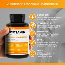 Vitastrong Glucosamine Chondroitin With MSM, Glucosamine Complex MSM Supplement, Bones, Joints, Cartilage, Premium Quality - Others - View 5