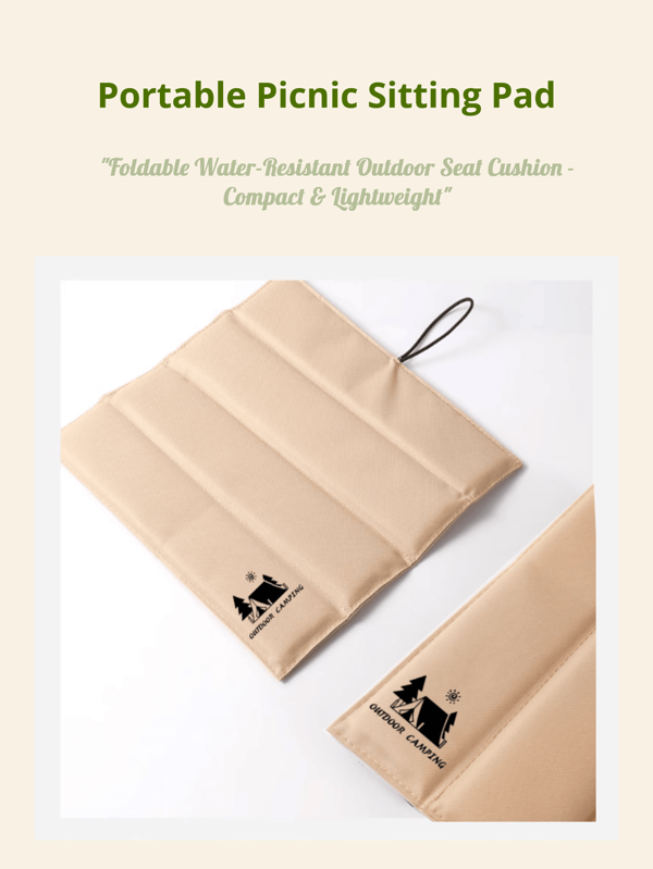 Portable Waterproof Picnic Mat,Anti-Moisture Camping Ground Mat,Thicken Outdoor Beach Travel Foldable Cushion