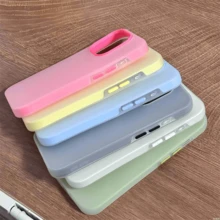 Light Blue Solid Color Material Fashion Phone Case 1 Set Jelly Color Summer Theme Phone Case Highly Protective, Fashionable & Stylish Compatible With Various Phone Models Ideal For Summer Fashion Enthusiasts Compatible With Iphone 16/7/8/11/12/13/14/15/X/XR/Xs/Plus/Pro/Pro Max/SE2/16E, Waterproof, Shockproof, Anti-Fall, Anti-Scratch Spring Gift - Blue - View 10