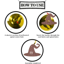 30 piezas Decoraciones colgantes en espiral con tema mágico de mago - Suministros para fiesta de cumpleaños con brillo para niños y niñas - Pancartas para fiesta de cumpleaños - Decoraciones de espirales de papel de aluminio para techo de fiesta de Halloween