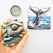 1 pieza, Regalo de vacaciones, Regalo de cumpleaños, Imán de nevera de Canadá, Imán de nevera de molino de viento holandés, Imán de nevera de EE. UU., Regalo de recuerdo de viaje - Multicolor - Ver 5