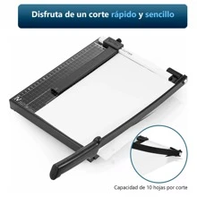 Vmingo Vmingo Guillotina Negro Metal Cortador Carta A4 cuchilla Afilado Papel Foto Tarjeta Oficina Escuela Papeleria