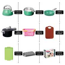 Children's Kitchen Toy Accessories, Simulated Cooking Toy Set With Toy Pots And Pans, Tableware Cookware Toys, Toy Food Set, Toy Vegetables, Suitable For Boys And Girls Over 3 Years Old Birthday Gifts, Learning Gifts, Halloween, Christmas Gifts - Multicolor - View 9