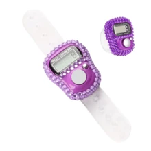 1 套：电子铃声计数器（重置功能、可调节铃声大小）+ 6 种颜色选项铃声计数器（适用于斋月祈祷、活动追踪） - 彩色 - 查看 6